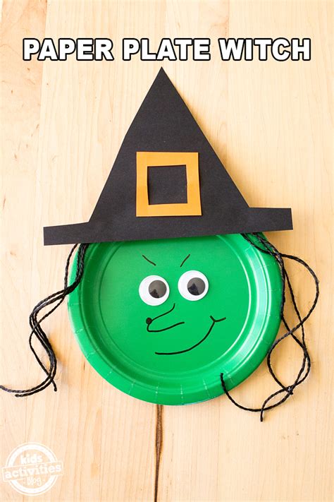 Paper Plate Witch Crafts: Easy Halloween Decorations